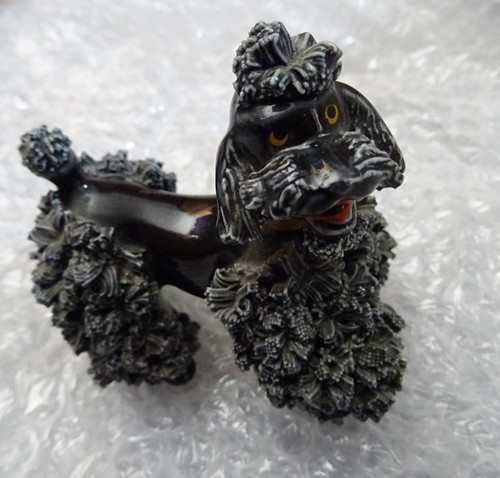 Vintage porcelain poodle 9cm - porcelain,