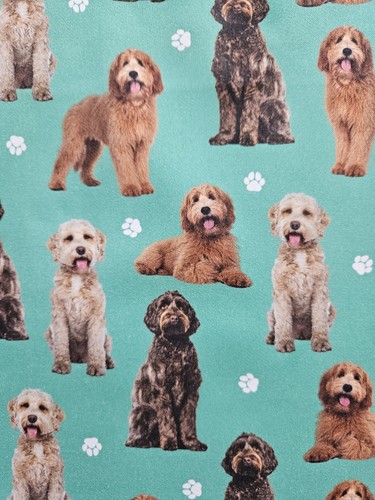 Dog fabric remnant cockerpoo - dog,