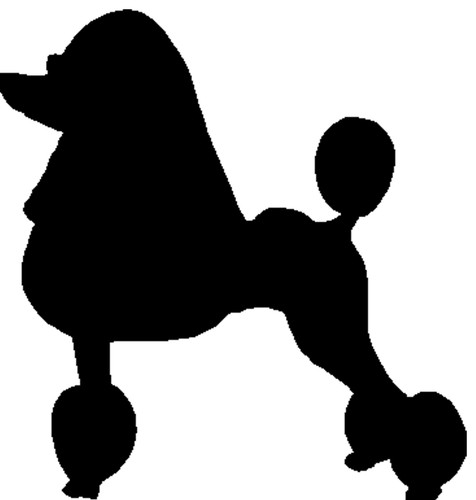 Poodle sticker vinyl version - poodle,,