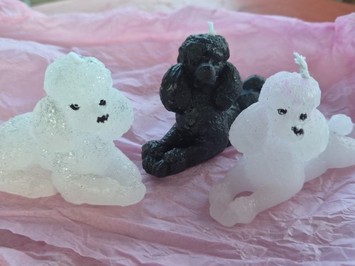 Poodle candles - 3,