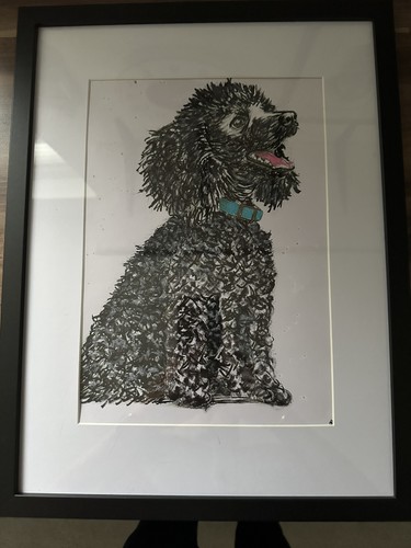 Watercolor painting black - painting,