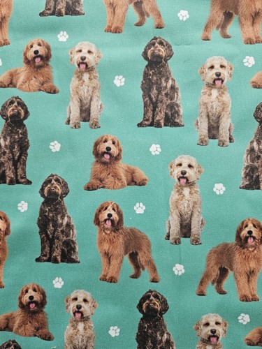 Dog fabric remnant cockerpoo - dog, /
