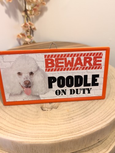 Poodle resin dog - poodle,