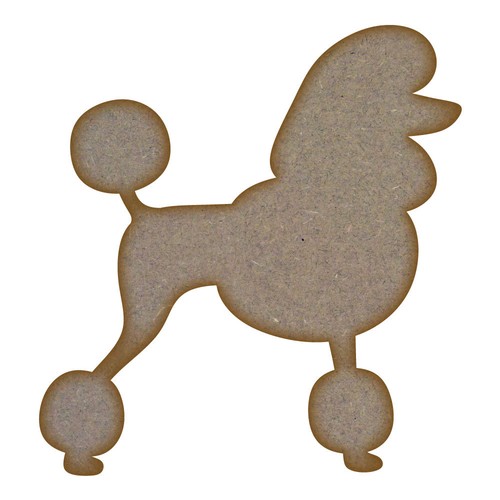Poodle mdf laser cut craft - poodle,