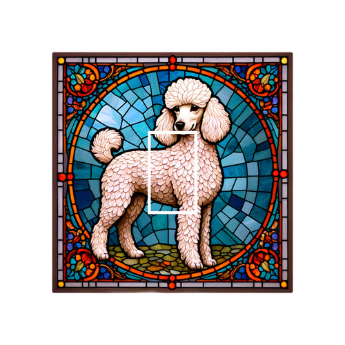 Poodle puppy dog - dog, stained