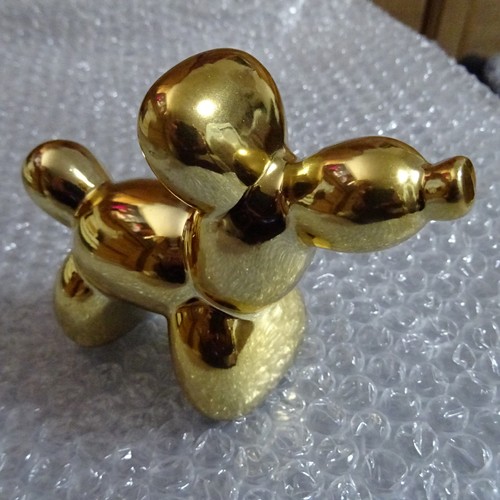 Vintage ceramic balloon poodle - ceramic,