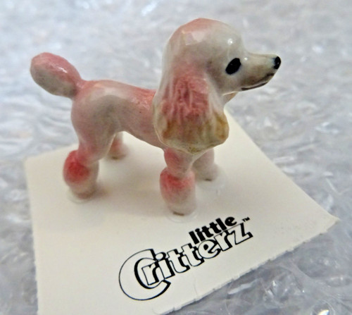Hand painted porcelain poodle - hand,