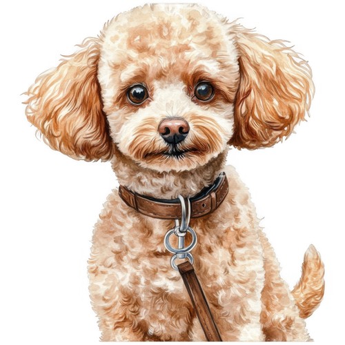 Sticker miniature poodle - 2x,