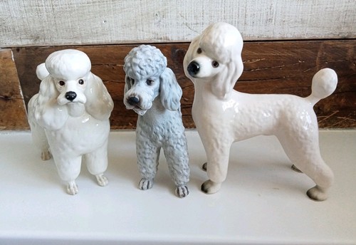 Vintage ceramic poodle - 3x,
