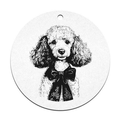 70mm vintage poodle - 70mm, 'vintage