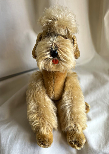 Steiff 50s tan poodle - , stuffed