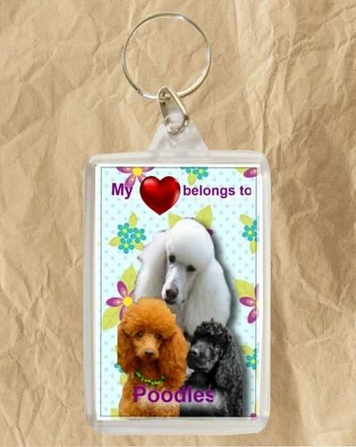 Poodles gift dogkey ring x - dogkey,