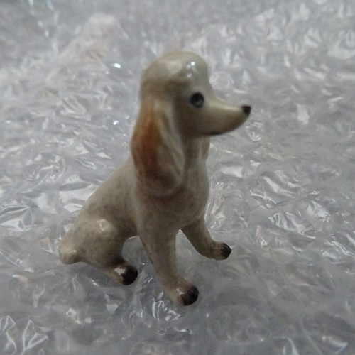 Vintage porcelain poodle - vintage, 4cm