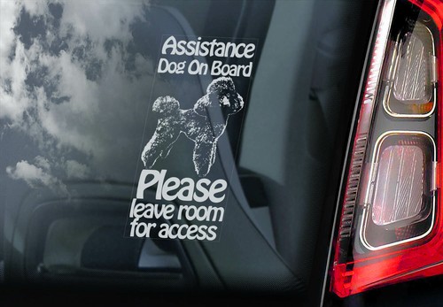 Assistance dog car sticker - dog,